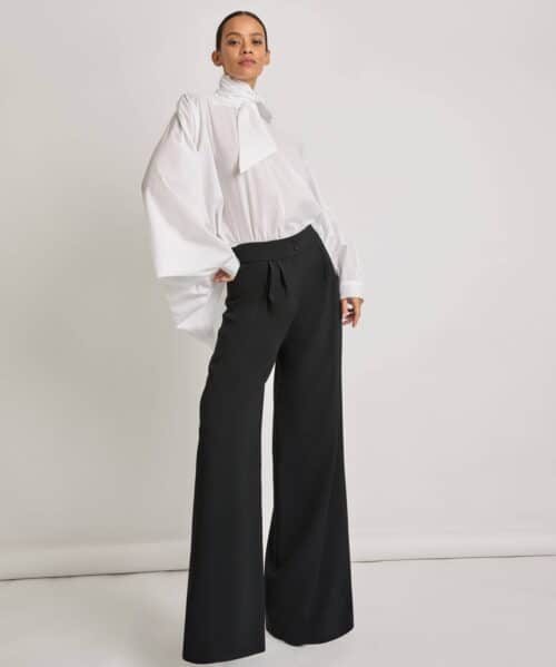 Vesunna Cotton Blouse and Oxford Trousers-LOOK